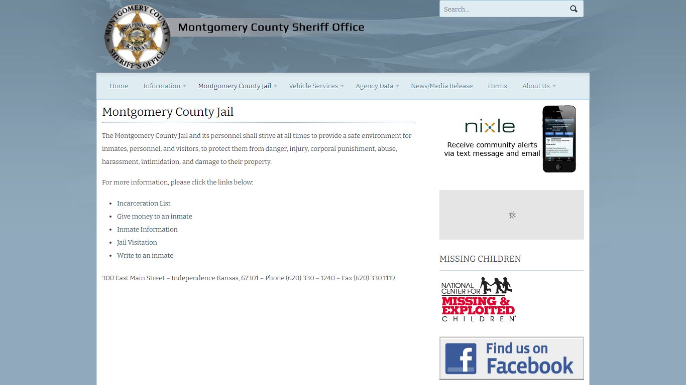 Montgomery County Jail | Montgomery County Sheriff's Office Website