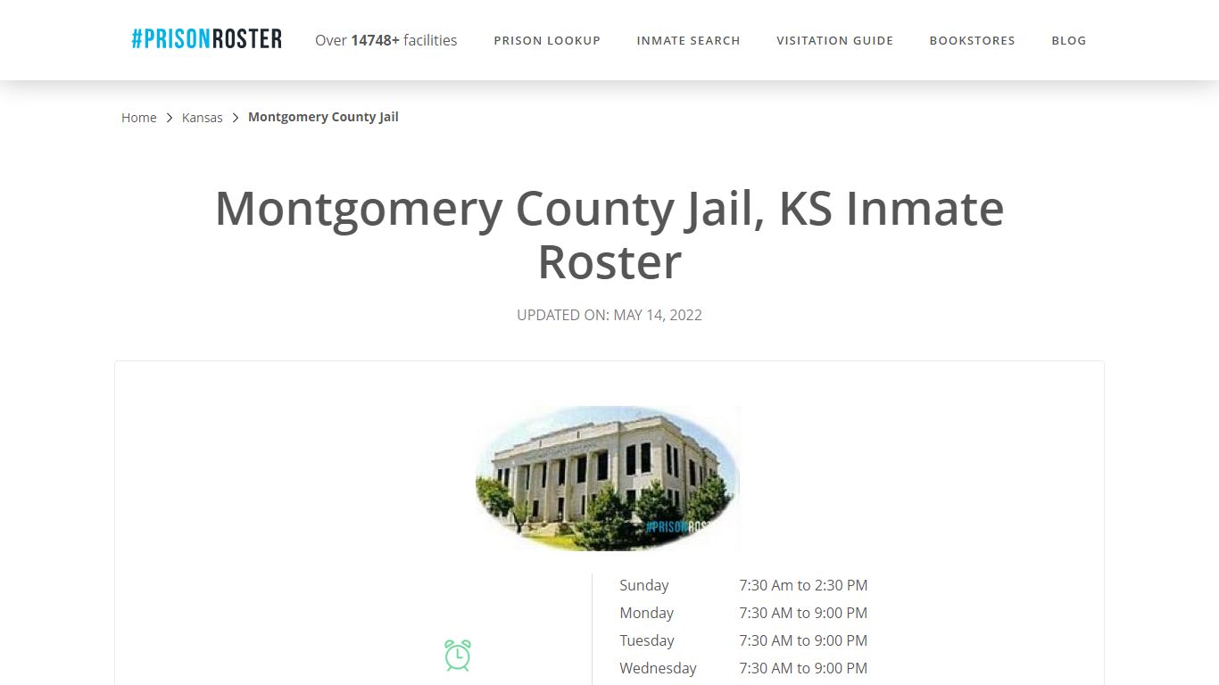 Montgomery County Jail, KS Inmate Roster - Prisonroster